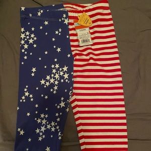 Toddler girl American flag pants